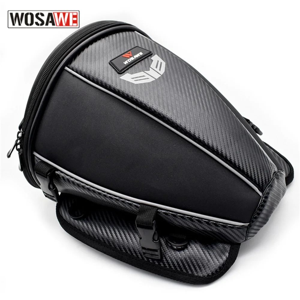 

WOSAWE 15L 20L Motorcycle Back Seat Tail Bag Motorbike Shoulder Backpack Waterproof Reflective Bags Moto Luggage Men Travel Bag