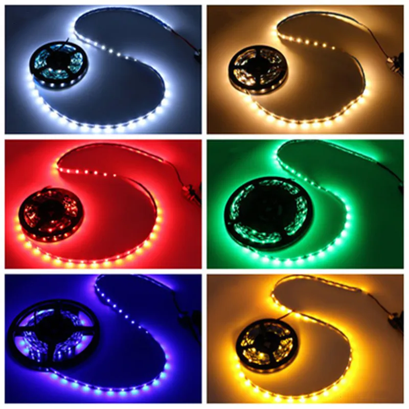 Светодиодная лента 2835/5050 SMD DC 12 В 60 светодиодов/м 10 м 5 4 3 2 1 водонепроницаемая