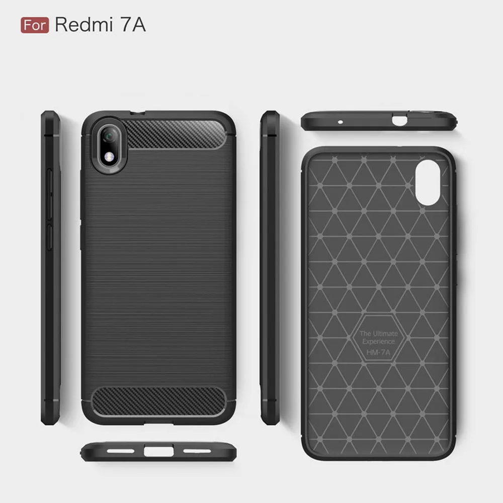 Мягкий чехол для Xiaomi Redmi 7A силиконовый чехол-бампер Xaomi Red Mi текстура из