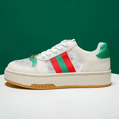 

board net Summer breathable single shoes Korean version doll head with thick soles small walking shoes students net breathable