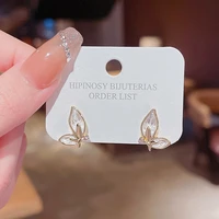 2021 new fashion korean retro temperament simple dripping butterfly pattern earrings womens elegant wedding earrings jewelry