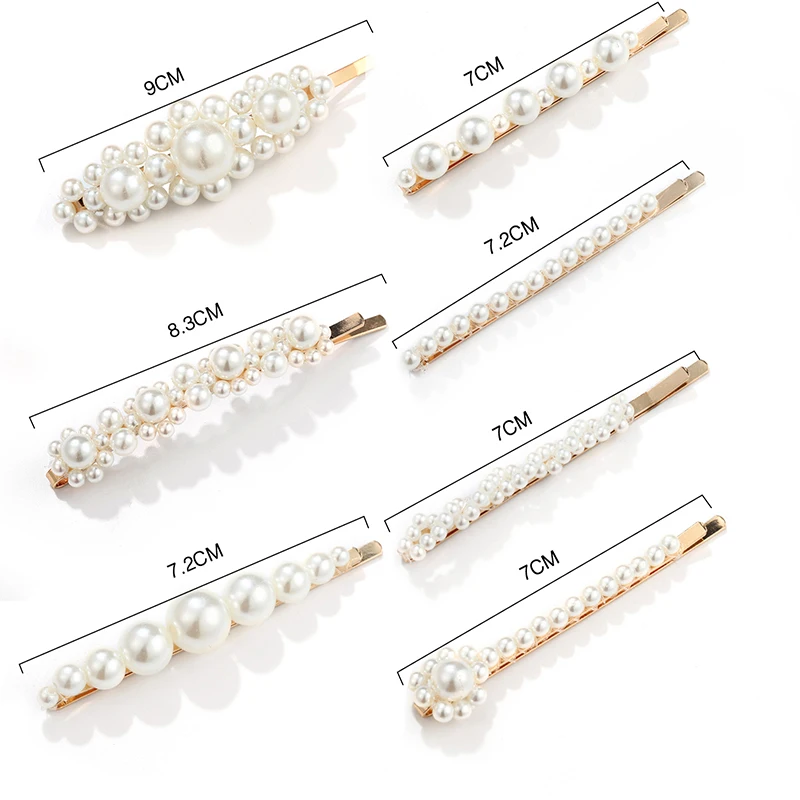 Женская заколка для волос с жемчужинами элегантная Заколка пряжка в Корейском