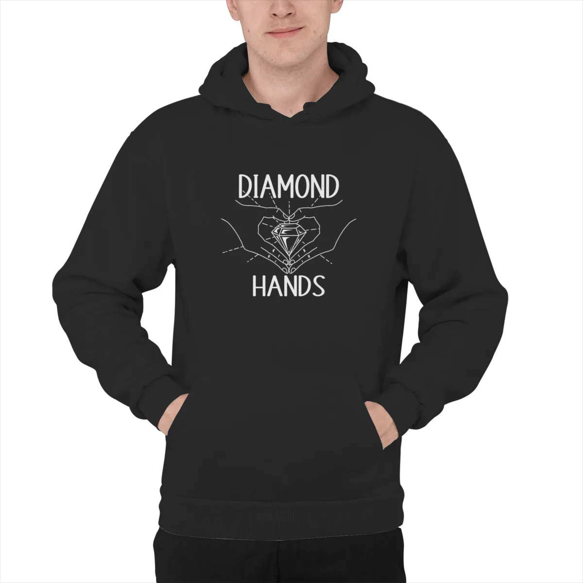 

Men's Hoodie Wallstreetbets GME Diamond Hands Autist Stonk Market funnylong Sleeve Top quality winter Sweat Capuche 42492