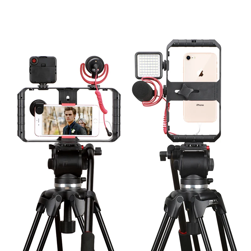 

MAMEN U-Rig Pro Smartphone Video Rig Phone 3 Shoe Mounts Filmmaking Case Handheld Phone Video Stabilizer Grip Tripod For iPhone