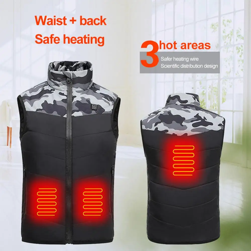 

USB Heated Vest Outdoor Warm washable жилека женская Children's Heating Vest Winter Camping Hiking Warm Hunting Sport Jacket