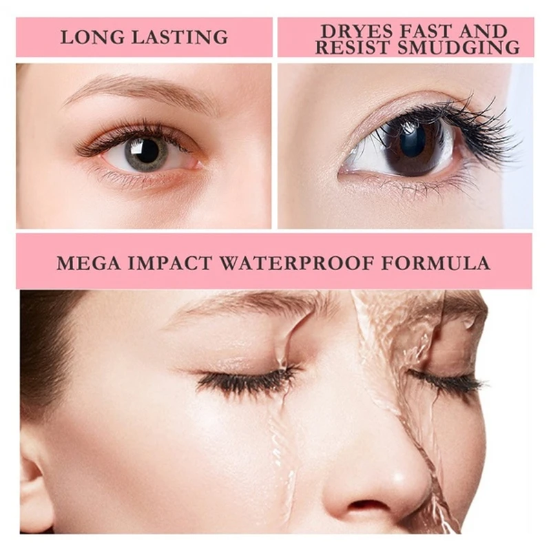 Тушь для ресниц макияжа быстросохнущая Подкручивающая с эффектом звездного неба