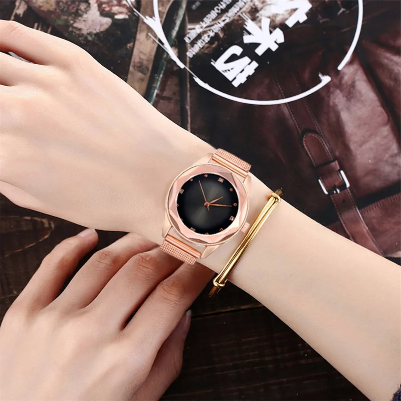 Красочные красивые простые женские часы для студентов Дешевые призматические