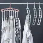 Вешалка для одежды многофункциональная Личная домашняя вешалка с 9 отверстиями Волшебная вешалка вращающаяся на 360 градусов пространственная вешалка для одежды