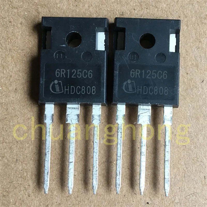 

1Pcs/Lot New High-Powered Triode 6R125C6 30A 600V Field Effect MOS Tube TO-247 IPW60R125C6 Transistor