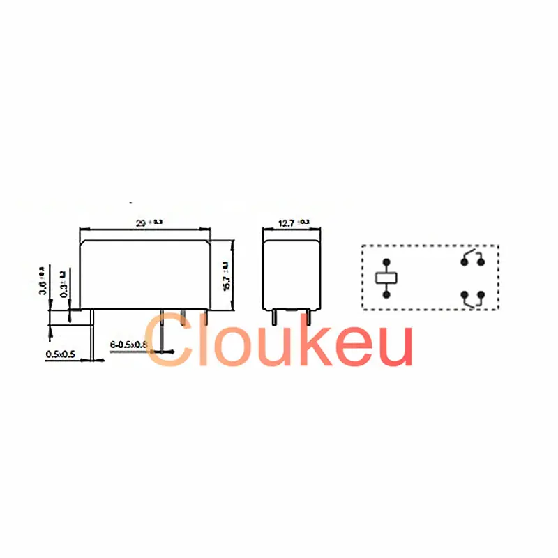 JQX 115F 012 2HS4 12V 8A Relay DIP6 HF115F 2HS4|Реле| |