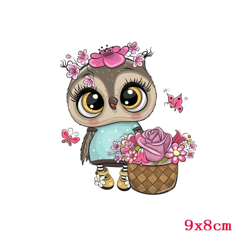 

Prajna Cartoon Iron On Patches DIY Unicorn Patches Heat TranferThermal Sticker On Clothes Iron On Transfer Cute girl Applique