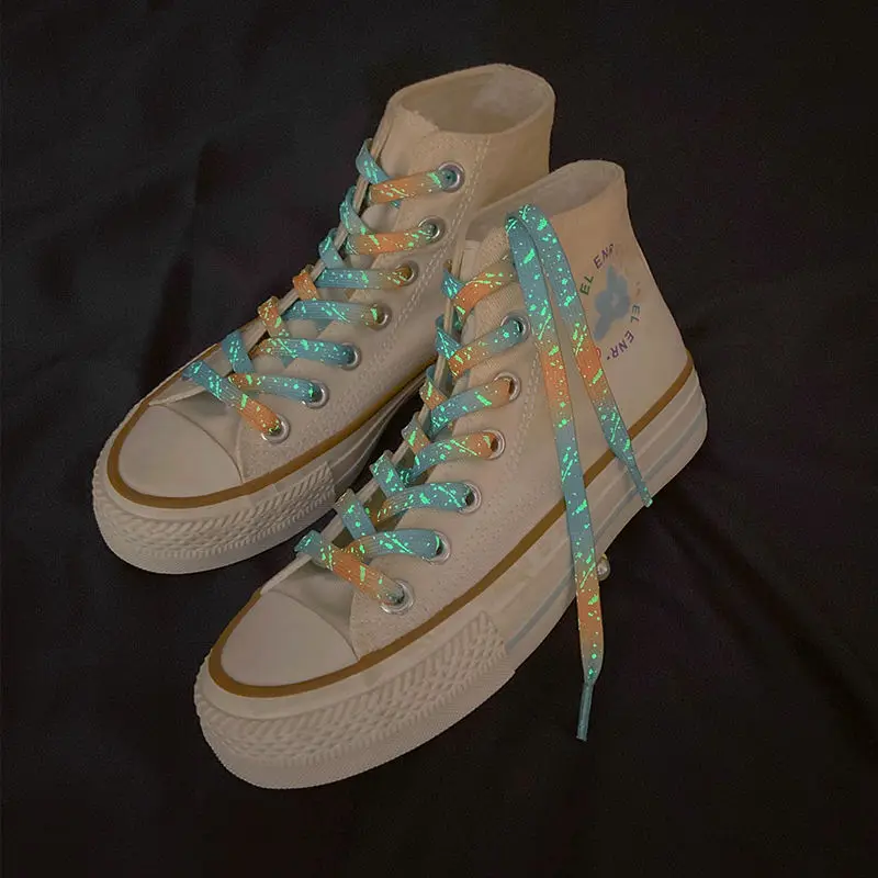 

Светящиеся искусственные шнурки для Nike Air Force 1, дизайнерские брендовые шнурки DIY Tie-dye, персонализированные Креативные аксессуары для обуви, ...