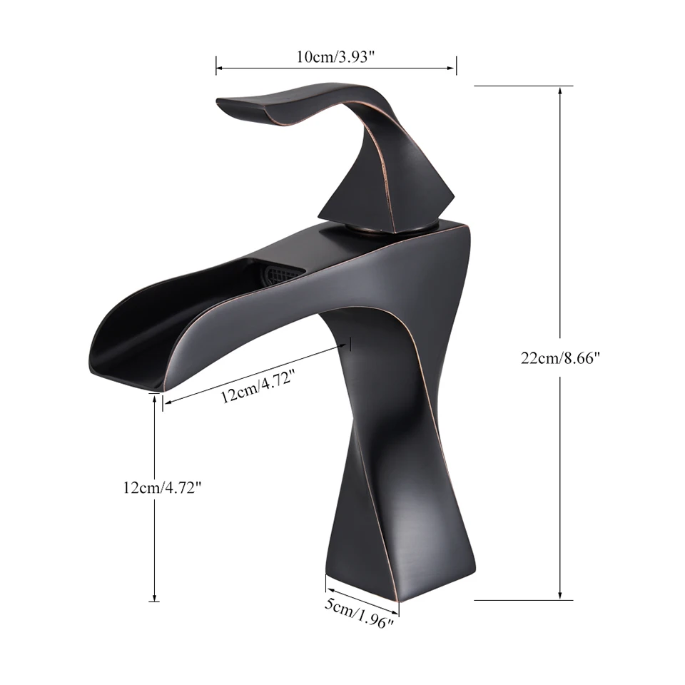 Uythner черный бронзовый кран для ванной комнаты латунный раковины смеситель воды
