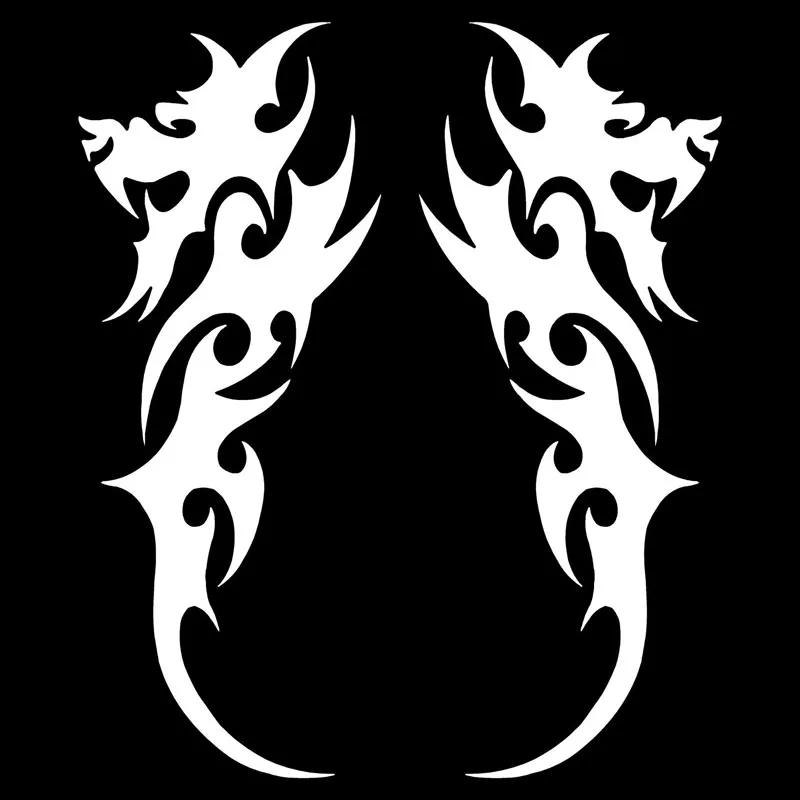 

18.5*7.1cm Creative tribal dragon Car-Sticker Automobiles Motorcycles Window Bumper Laptop Vinyl Decal PVC Decorative Goods
