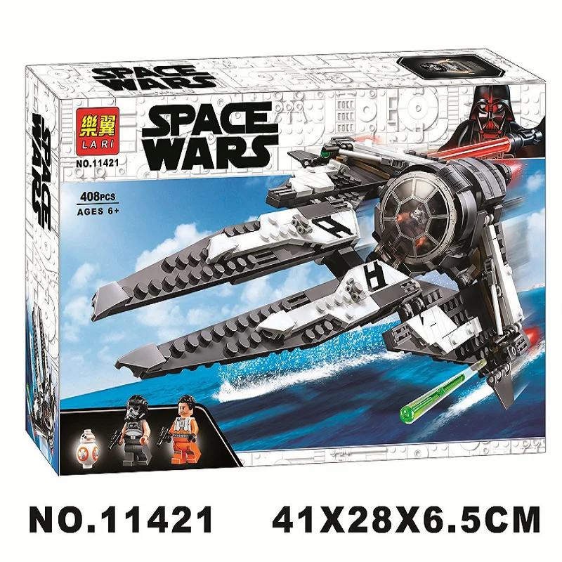 2020 Звездные войные перехватчик крупных Vonreg истребитель Lepining Starwars 75233 75242 75240 75239