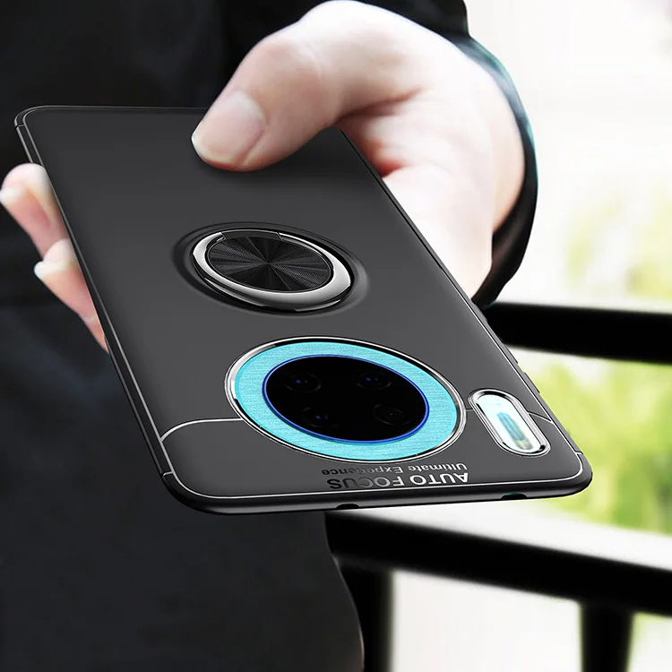 Чехол для huawei mate 30 20 Pro Lite X P30 Магнитный Кронштейн кольцо для пальца мягкий чехол для huawei mate 30pro 20X Nova 4e чехол