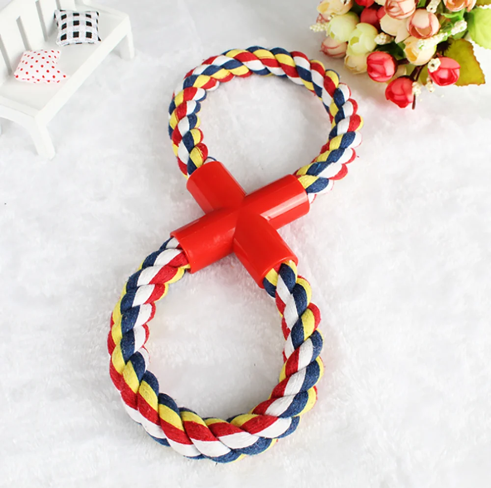 Игрушка на веревке для собак агрессивных жевателей веревка с узлом 8 форм игрушки