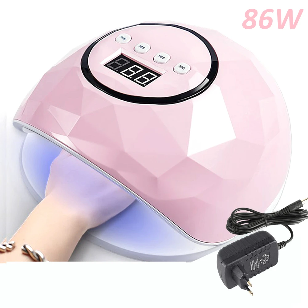 86W F6 Pink EU Лампы для ногтей УФ-Сушилка для ногтей лампа UVLED 48 Вт SUNONE Маникюр УФ лампа для маникюра Гель-лак сушка для ногтей Гель-лак отверждение - Цвет: 86W F6 Pink EU