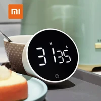 xiaomi mijia miiiw digital kitchen timer magnetic countdown timer with 3 volume levels 2 non slip pads egg with large led screen