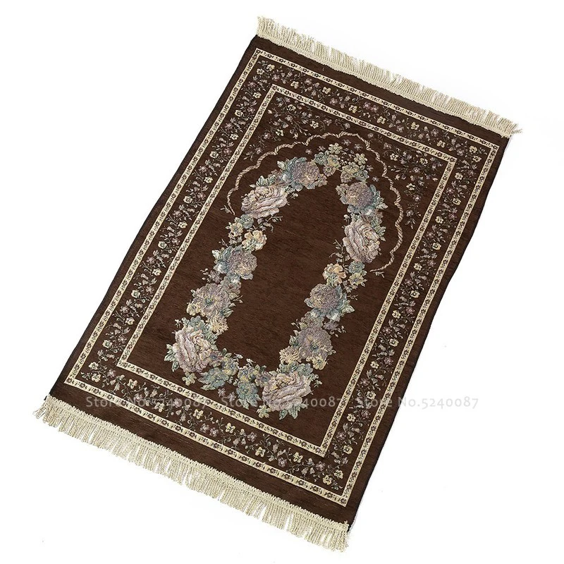 

Muslim Prayer Mat Mosque Worship Pad Chenille Islamic Traditional Ritual Pilgrimage Blanket Chinese Hui Rug Carpet 70cm*110cm