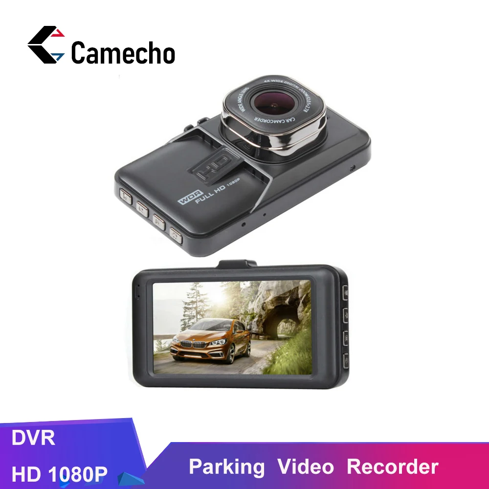Camecho 3," Автомобильный видеорегистратор Full HD 1080P рекордер Автоматическая Автомобильная камера цифровой видеорегистратор Автомобильный видеорегистратор s g-сенсор ночного видения