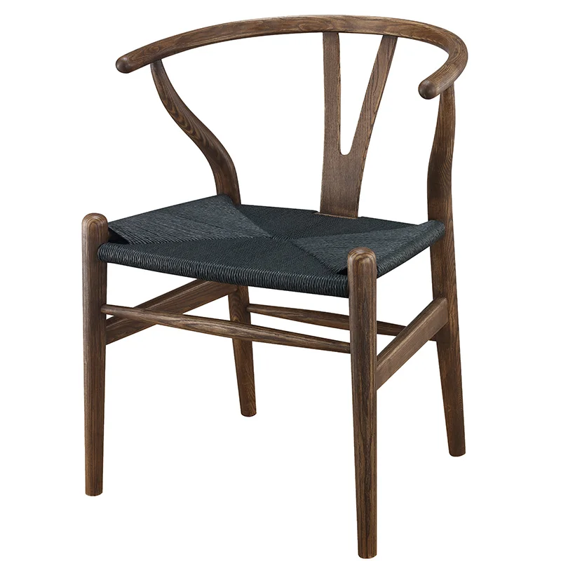 Деревянный стул Wishbone Hans Wegner Y из массива дуба деревянная Обеденная Мебель