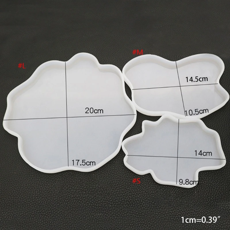 

New silicone mold irregular coaster coaster mold manual mirror UV resin table decoration DIY crystal epoxy mold