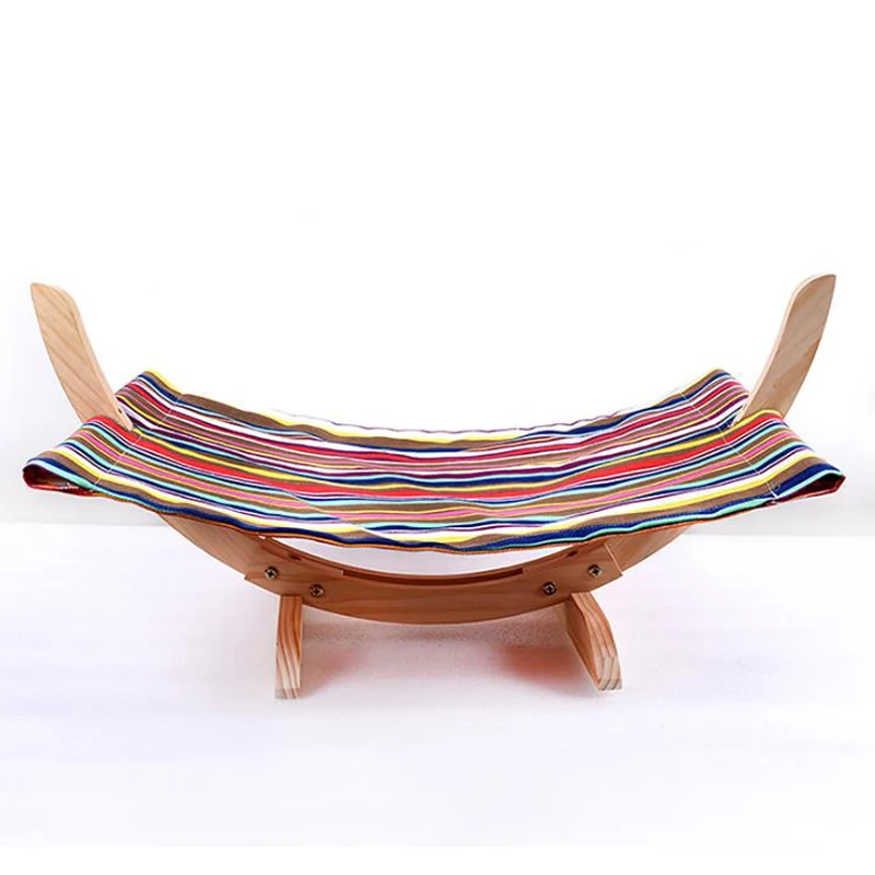 Гамак кровать для домашних животных деревянная мягкая удобная Мини кошки|Мебель