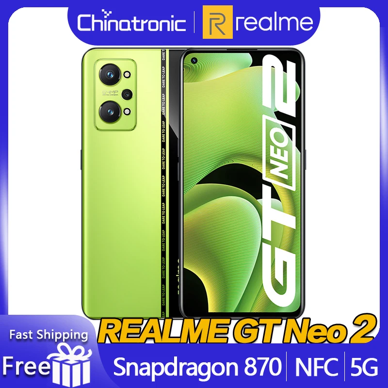 Новинка, смартфон realme GT Neo 2 Neo2, 128G, 6,62 дюйма, E4 AMOLED, 120 Гц, с регулировкой яркости, Восьмиядерный Snapdragon 870, 5000 мАч, 65 Вт, NFC, OTA