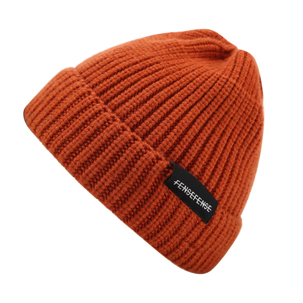 

1Pcs New Fashion Women Men Neutral Keep Warm Hat In Autumn And Winter Casual Knitted Hat Ski Hat Solid Sport Hats Hip Hop Style