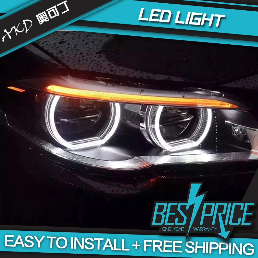 

AKD Car Styling Head Lamp for F10 F18 Headlights 2010-2017 520i 525i 530i All LED Headlight DRL Hid Bi Xenon Auto Accessories