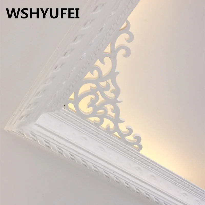 

2pcs/lot Environmental protection pvc Waist Baseboard Suspended Ceiling Mirror Wall Stickers DIY Home Decoration Wedding