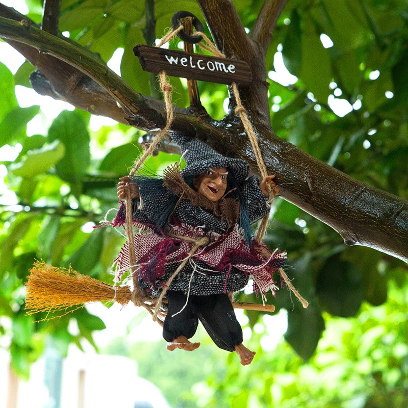 DIY Новое поступление Хэллоуин подвесное украшение для дома летающая метла