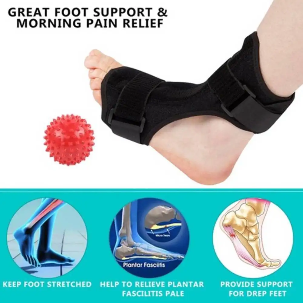 Подошвенный фасциит ночная шина капля ног ортопедический бандаж регулируемый