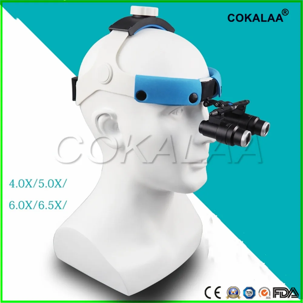 

5X Dental Surgical Medical Headband Binocular Loupes Glasses Magnifier Galilean Optics system surgeon operation