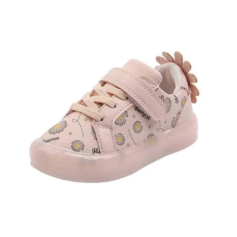 

New Children Casual Sneakers Boys Girls LED Light Shoes Children Flats Sports Baby Student Glowing Mesh Shoes Soft luminousShoes