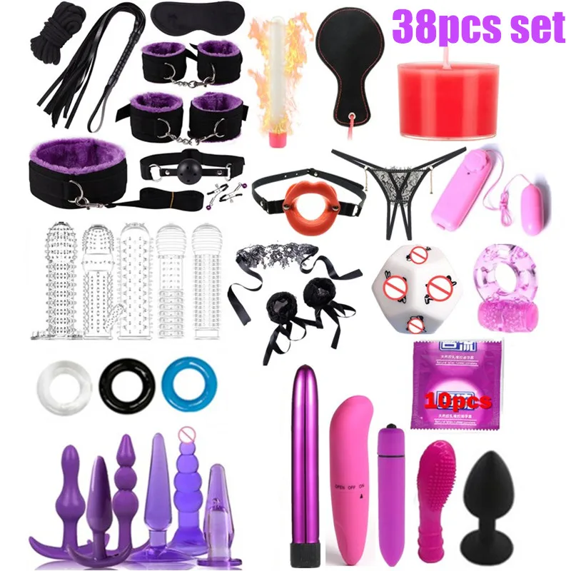 Набор для БДСМ ограничений секс кукла кляп Анальная пробка взрослых вибраторы