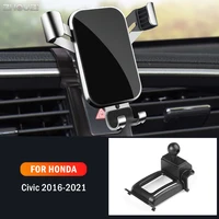 car mobile phone holder for honda civic 2016 2017 2018 2019 2020 2021 mounts gps stand gravity navigation bracket accessories