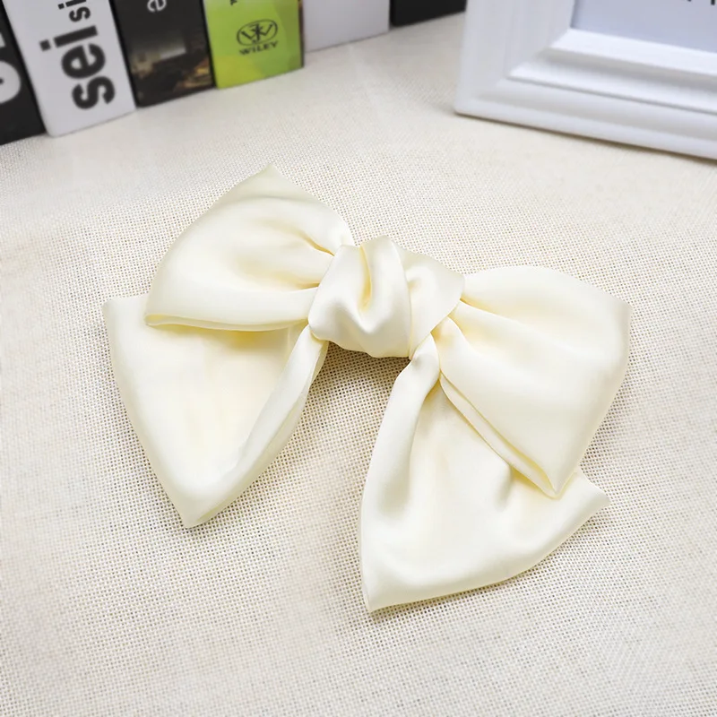 

Sweet Hair Bow Women Ties Hair Clips Satin Butterfly Bow Hairpin Girls Woman Hair Accessories for Ladies Bowknot Hairgrip Hot