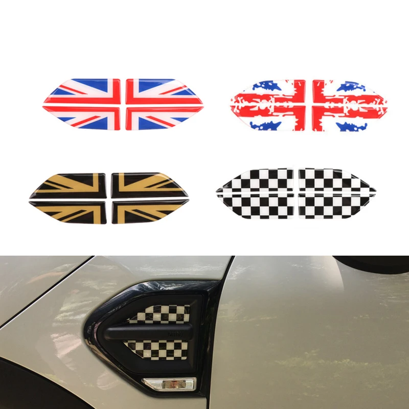 

3D декоративная наклейка с боковым крылом, эпоксидная смола, наклейка для Mini Cooper JCW Countryman F60