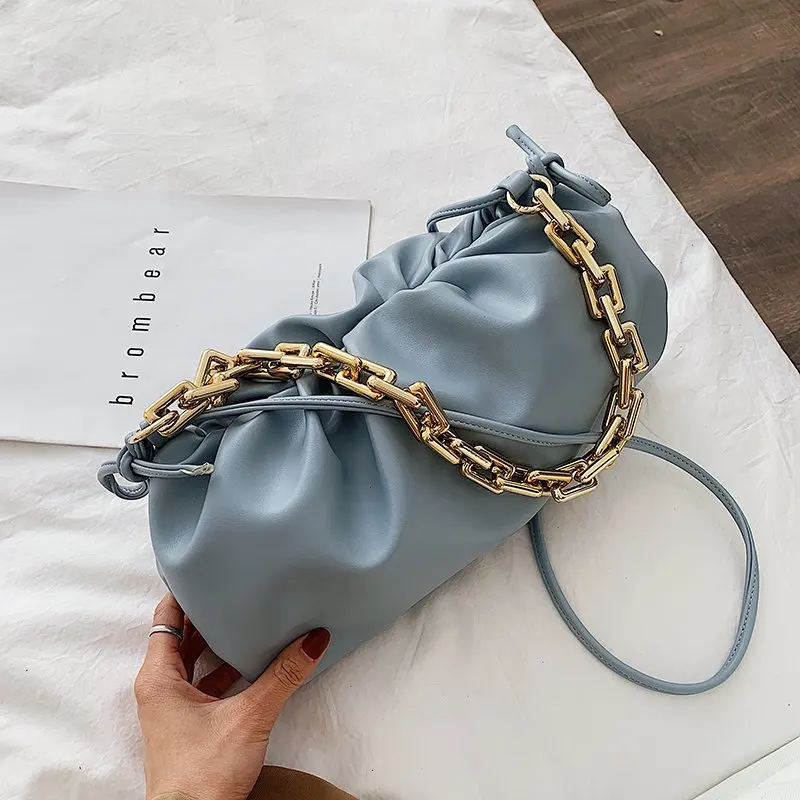 Сумка через плечо с толстой цепочкой для женщин винтажный Роскошный чехол