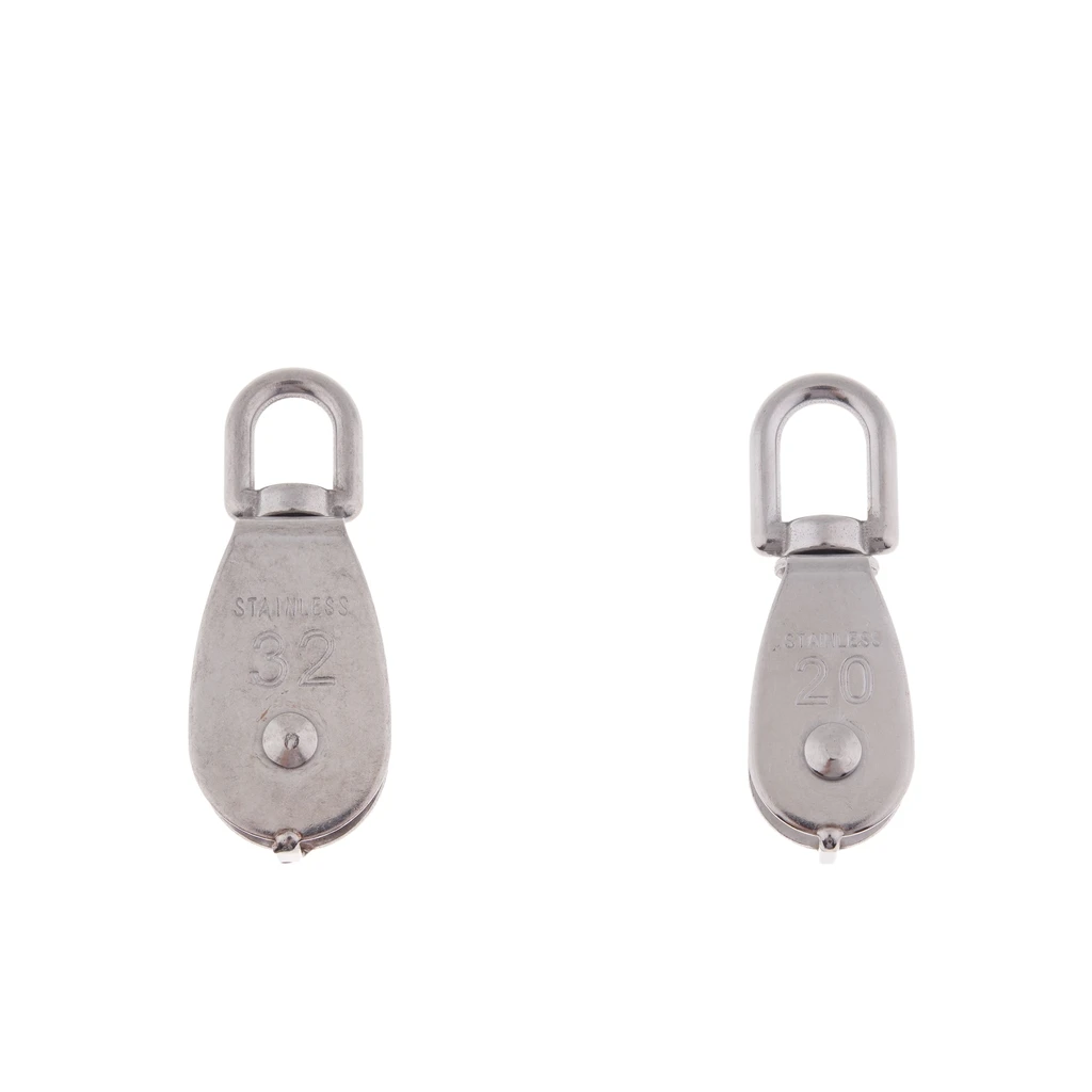 

M20 and M32 Wire Rope Crane Lifting Lift Hanging Pulley Block Swivel Eye Single Pulley