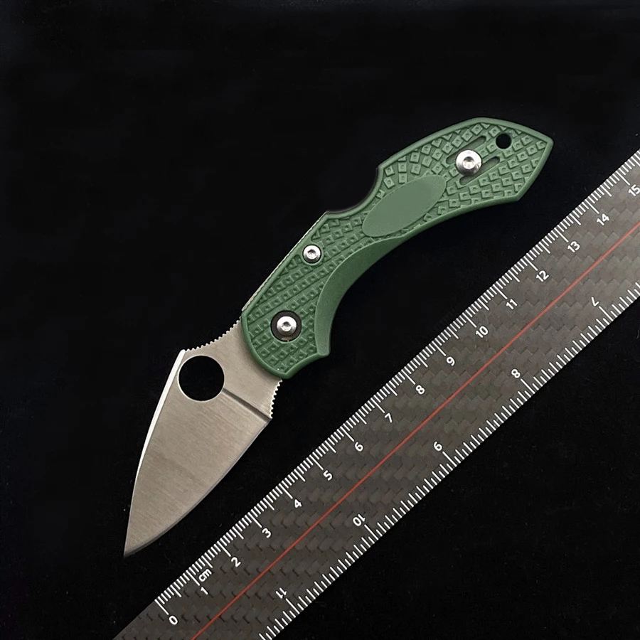 

OIMG C28 Dragonfly 2 Mini Folding Knife VG10 Blade, Black FRN Handles Outdoor Camping Hunting Pocket Fruit EDC KNIFE