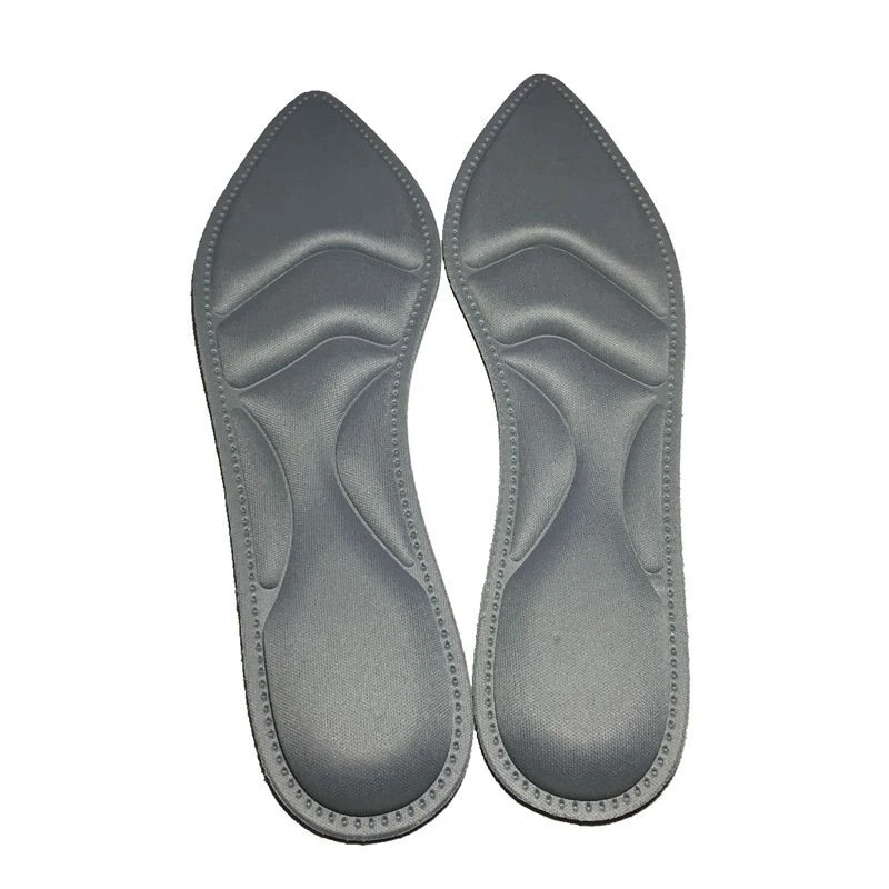 grey Sponge Sport Shoes Pad Comfortable Gel Insoles Ladies Massage Sole Women Insoles Inserts Shock Absorption Pads - Цвет: grey