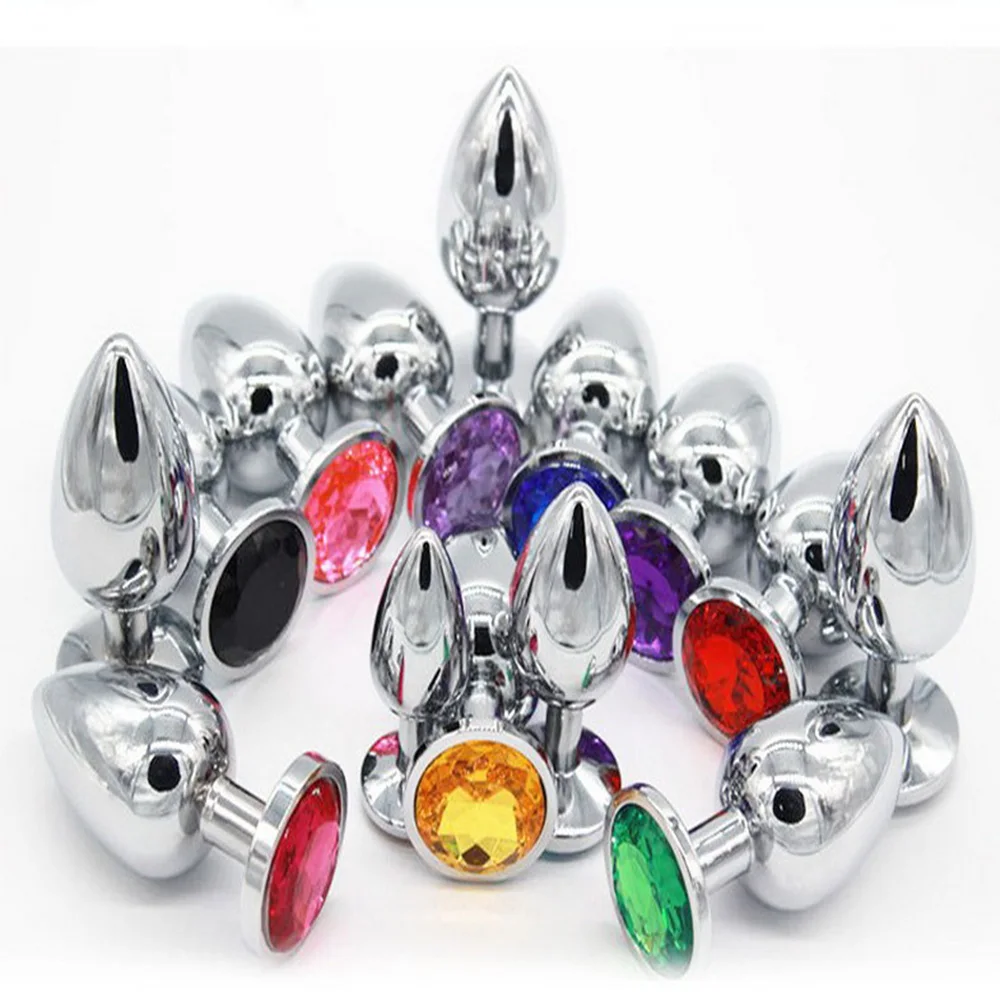 Stainless Steel Butt Plug Anal Beads Crystal Jewelry Heart Stimulator Sex Toys Dildo Gay Products | Красота и здоровье