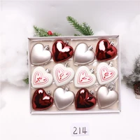 christmas decorations color heart shaped water drop gourd dress up pendant pendant tree window scene layout pendant