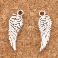 angel wing charm beads 150pcs zinc alloy pendants fashion jewelry diy l158 16 8x4 8mm