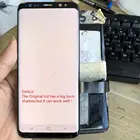 Оригинальный ЖК-дисплей 5,8 дюйма для Samsung Galaxy S8 G950 SM-G950F G950U дисплей и сенсорный экран дигитайзер с большой сборкой Burn Shadow