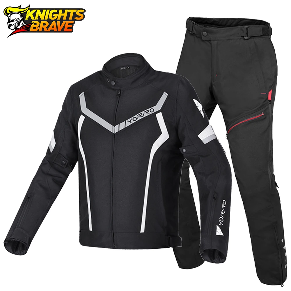 

Motorcycle Jacket Reflective Moto Suit Men Motorbike Motocross Riding Jacket Windproof Waterproof Chaqueta Moto For 4 Season
