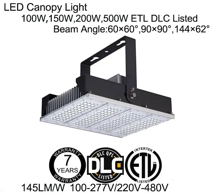 

ETL DLC Module LED Gas Station Canopy Light 50W 100W 150W 200W